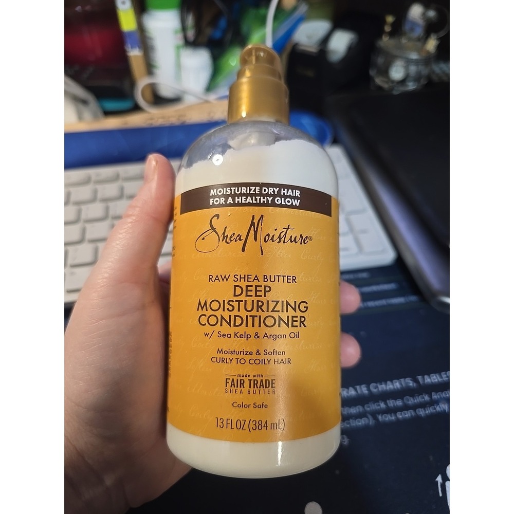 SheaMoisture Shea Butter Deep Moisturizing Conditioner 13 Fl Oz Pump Bottle